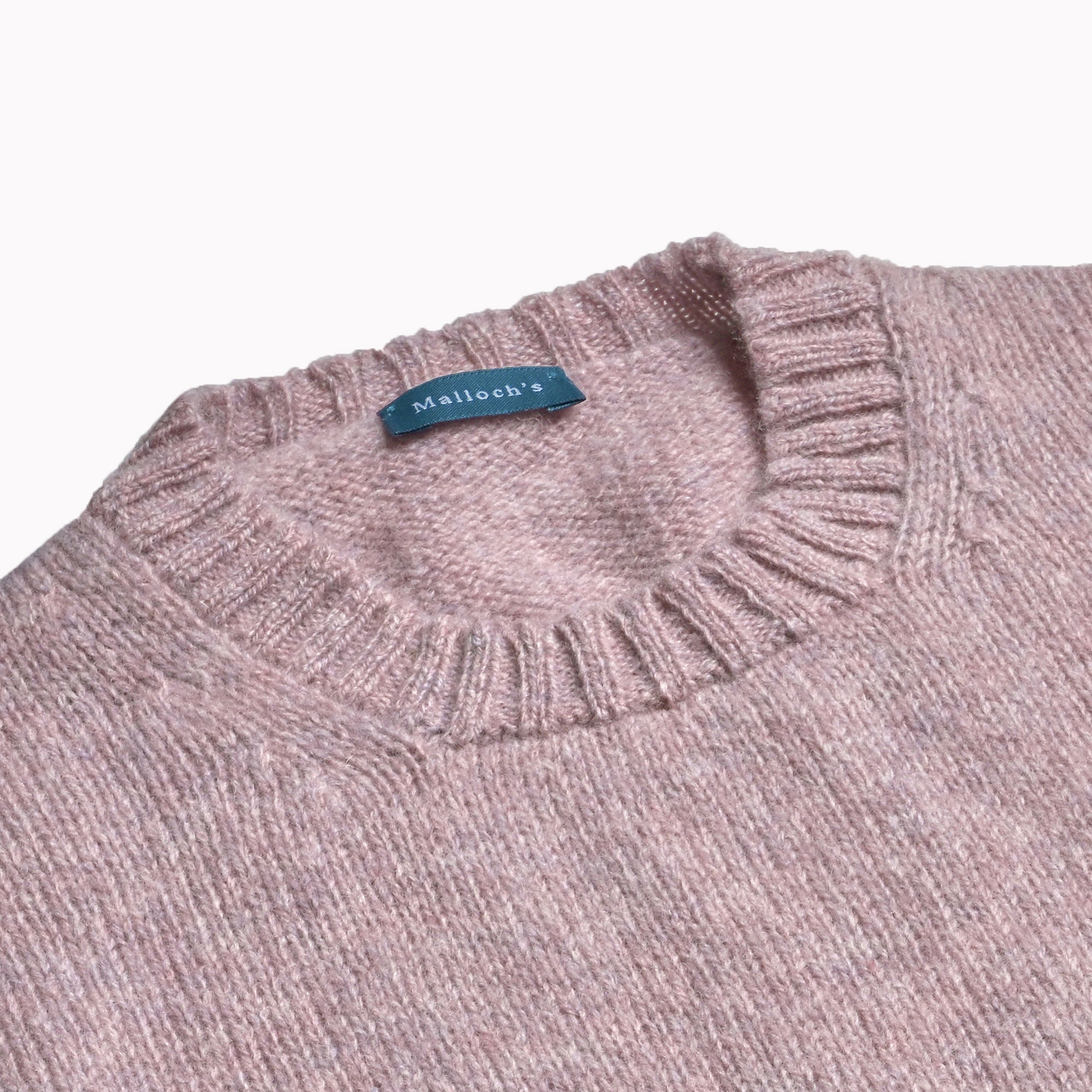 Pink Haar Wreay Shetland Wool Crew Neck – Malloch's