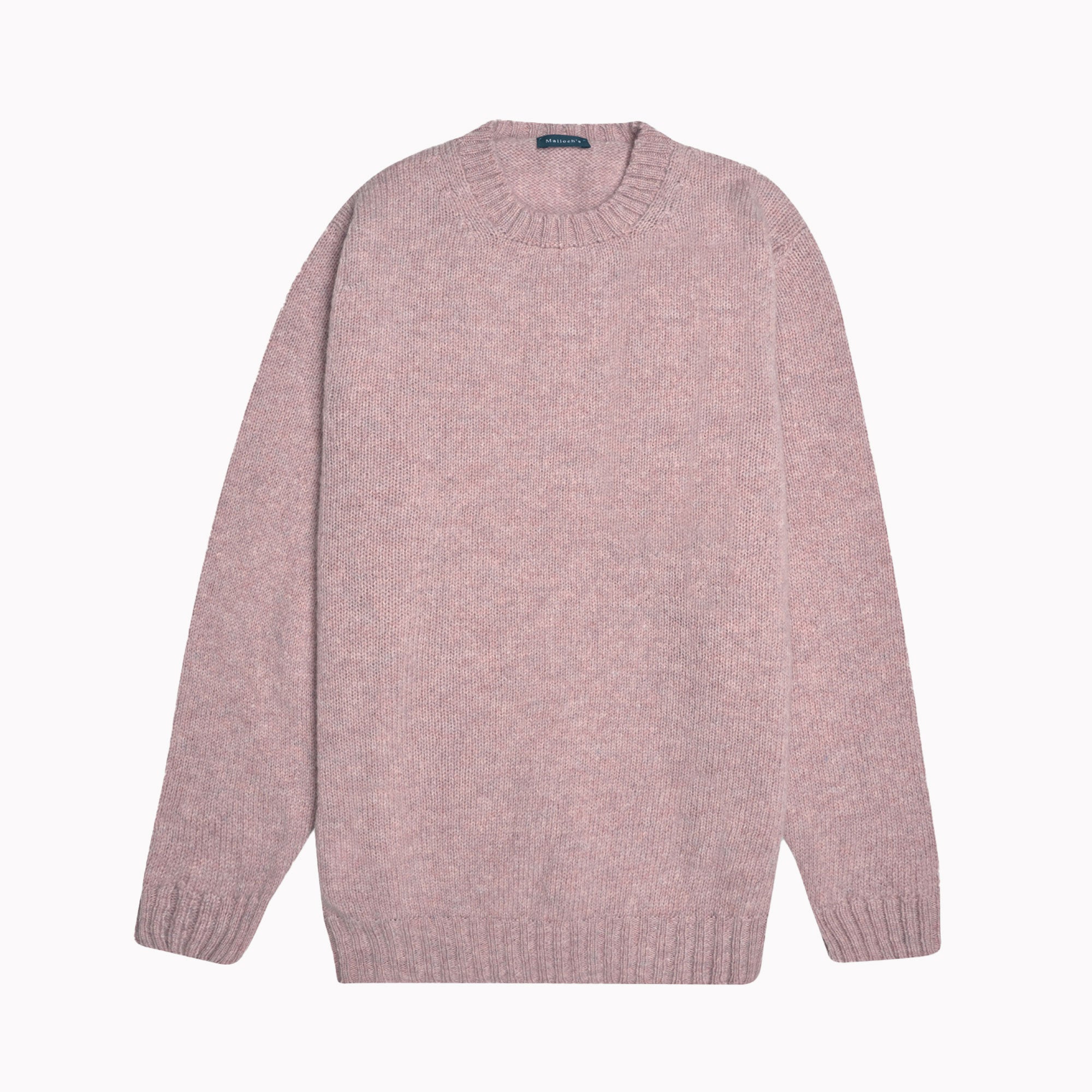 Pink Haar Wreay Shetland Wool Crew Neck